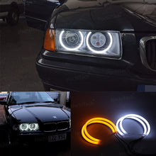 Load image into Gallery viewer, LED Angel Eyes Kit Cotton White Halo Ring for BMW 3 Series E30 E36 M3 333i 325i 323i 316i 318i 325td 1982-2000 Demon Eye