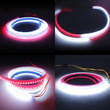 Load image into Gallery viewer, 120cm 2in1 Car LED Door Warning Strip Strobe Flash Lamp Red White Anti-collision Welcome Decorative Light