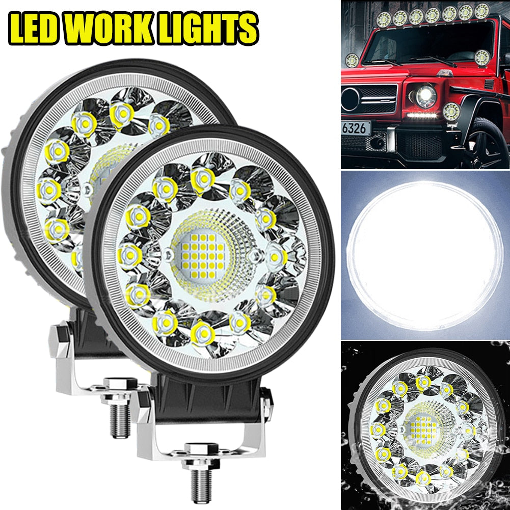 4inch 99W 6500k LED Bar Offroad 4X4 Spotlight 12V 24V Work Light Bar For Jeep Truck Car Tractor SUV ATV Barra LED Headlights