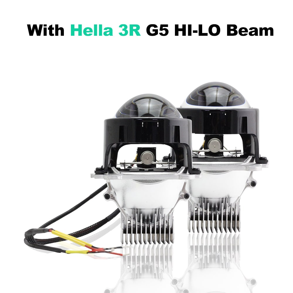 1 Set LHD RHD 3.0 Inch Bi Led Projector Lenses Retorfit Headlight Shrouds 3R G5 6000K 120W Universal Car Headlamp Retrofit DIY