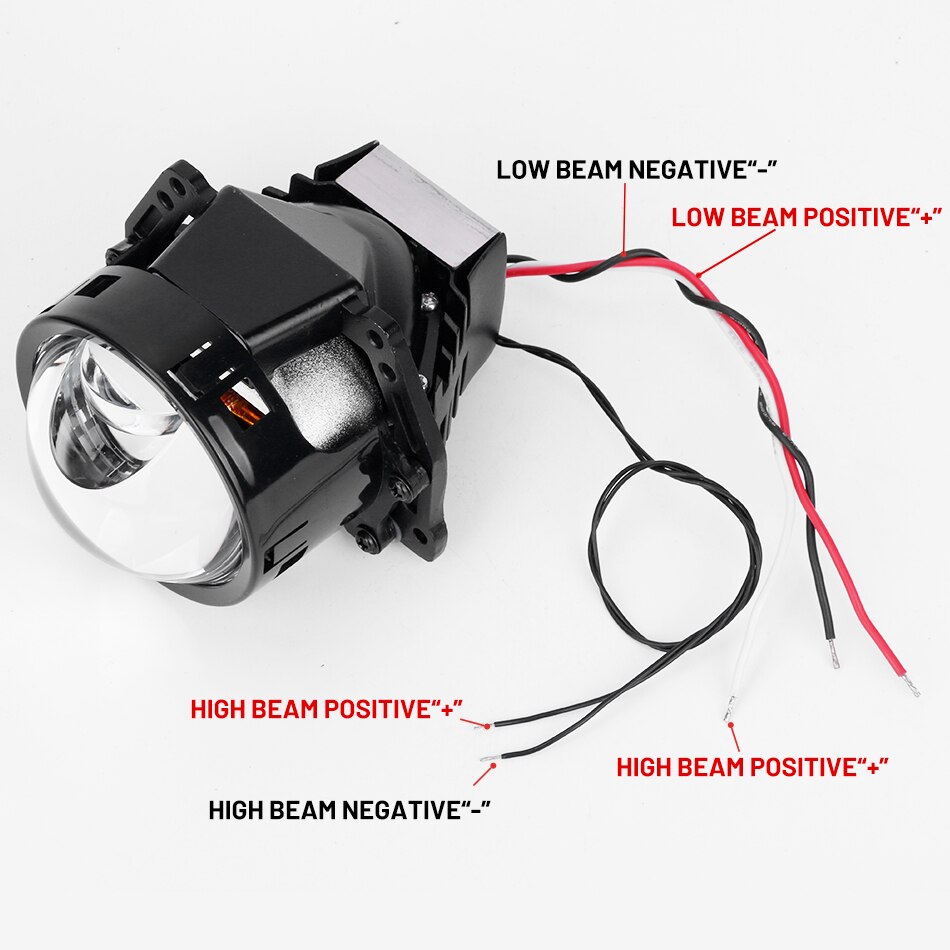 55W Auxiliary Lights Bi LED Projector Lenses Car Headlight For Hella 3R G5 Angel Eyes Hyperboloid Matrix Lens Auto Lamp Retrofit
