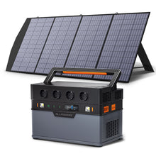 Load image into Gallery viewer, ALLPOWERS Portable solar Power Station 700W / 1500W Outdoor Generators, 110 / 230V Battery Backup With Mobile 200W Solarpanel